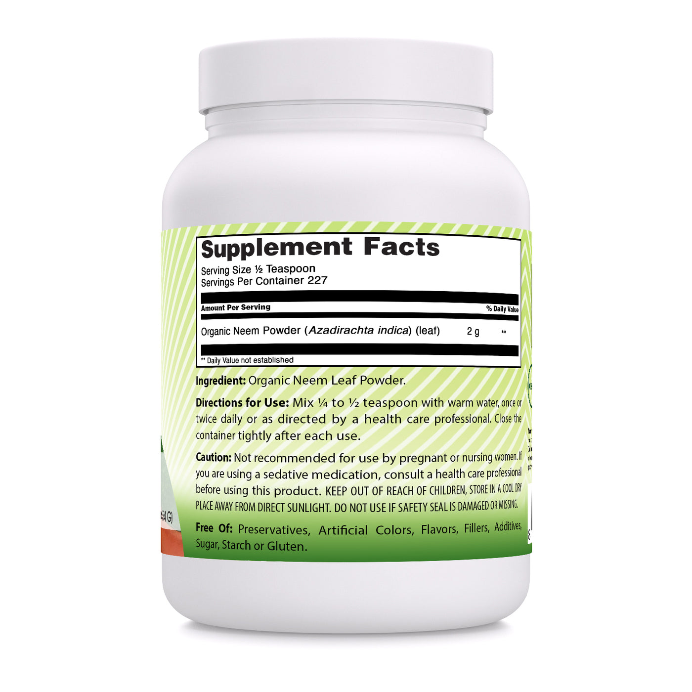 Amazing Neem Amazing India Neem | USDA Organic | 16 Oz Powder | 2 Grams Per Serving ...