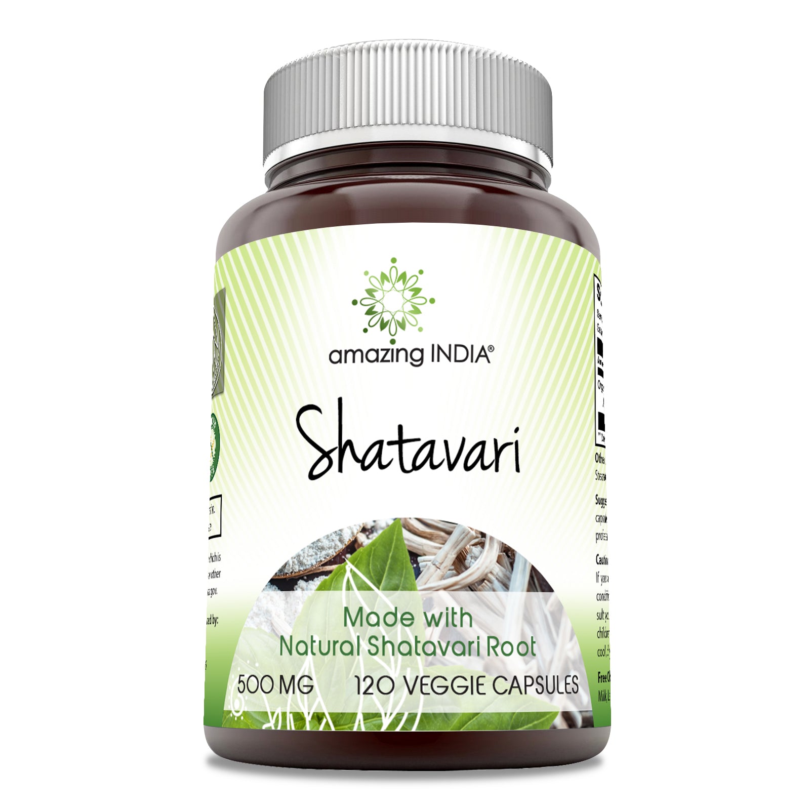 Amazing India Shatavari | 500 Mg | 120 Veggie Capsules