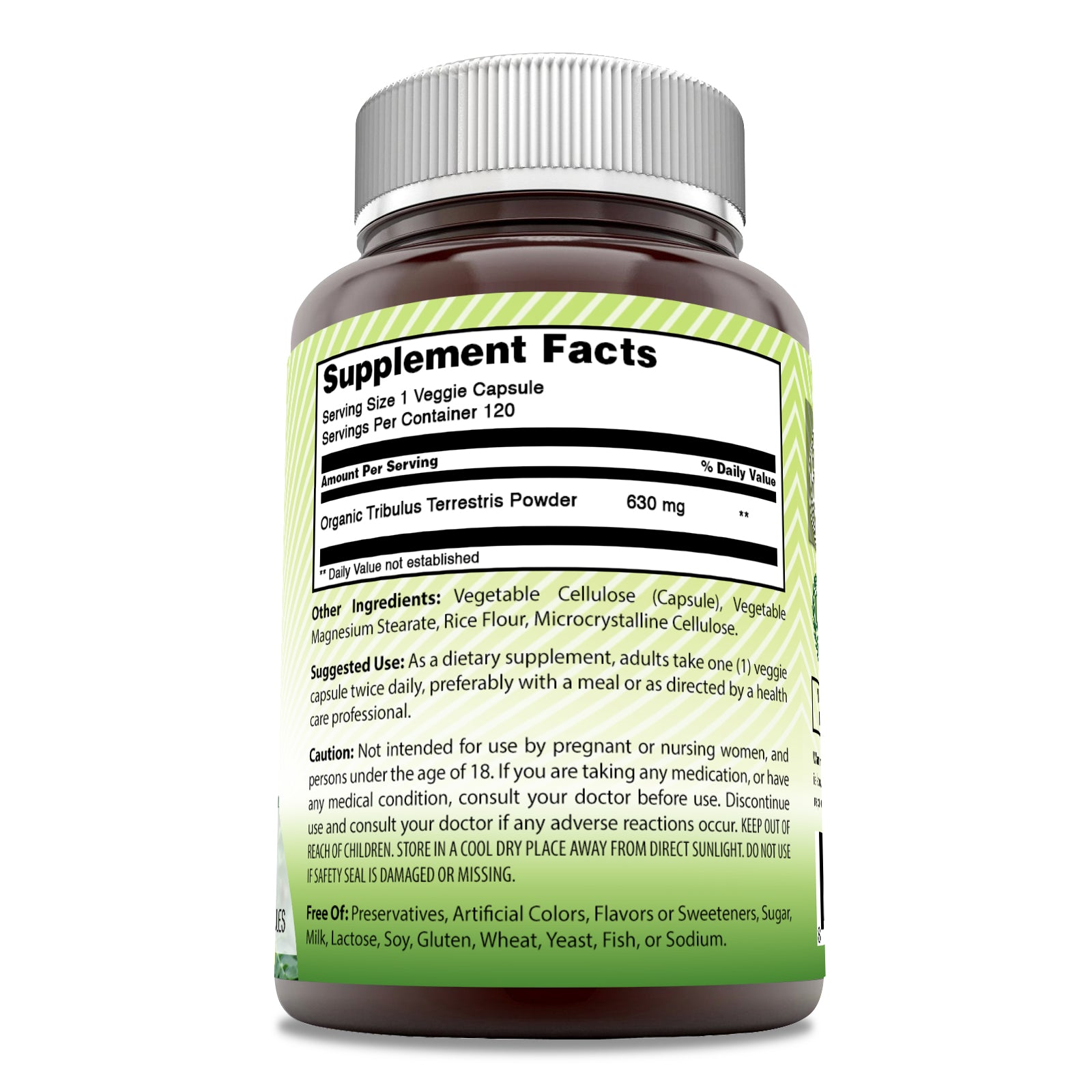 Amazing India Tribulus | 630 Mg | 120 Veggie Capsules