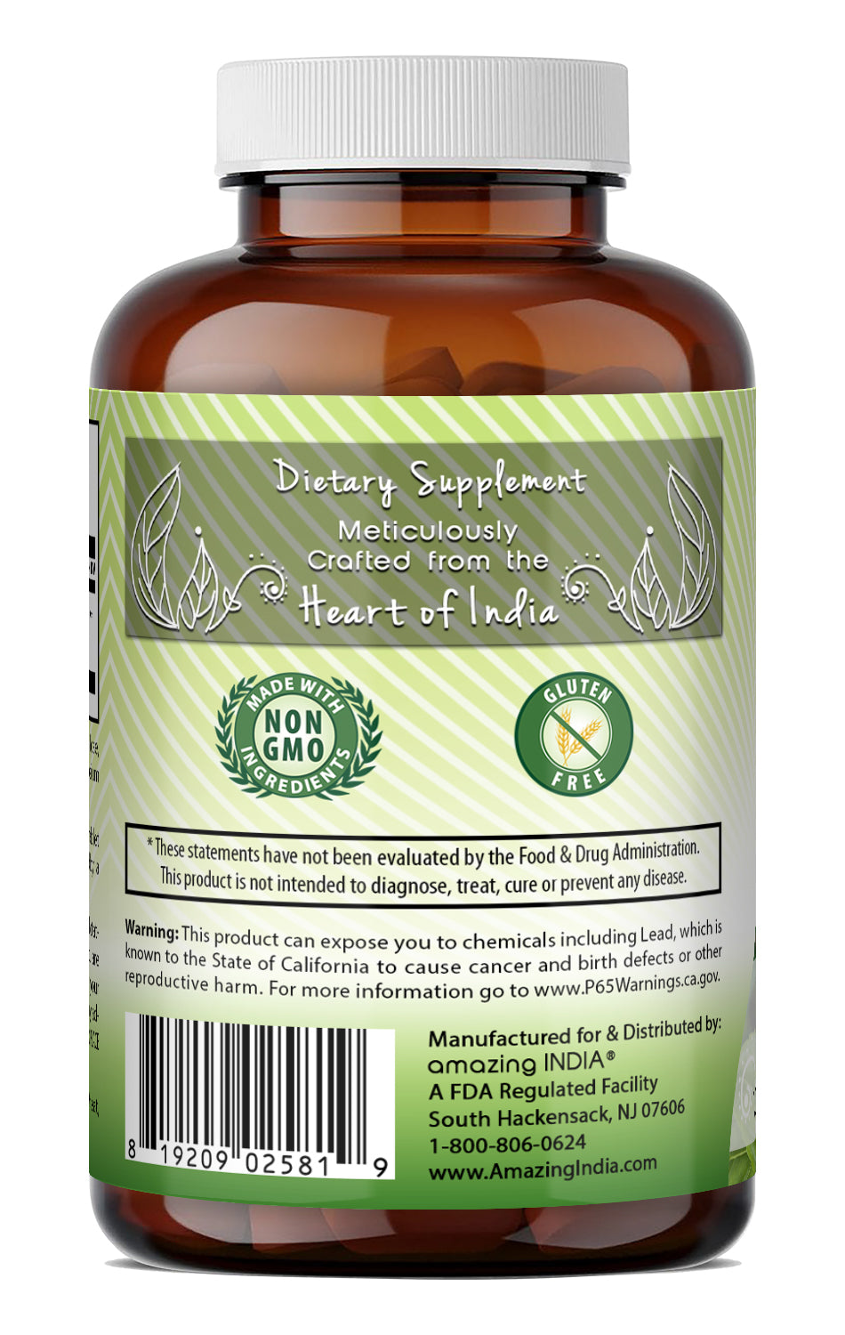 Amazing India Tribulus Terrestris Extract 1000 Mg | 180 Tablets