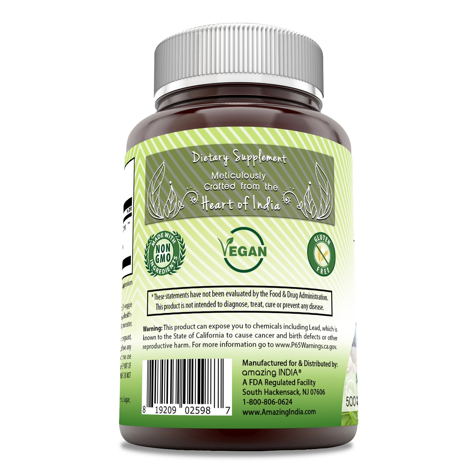 Amazing India Triphala | 500 Mg | 250  Veggie Capsules