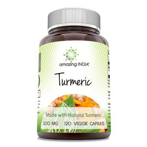 Amazing India Turmeric | 500 Mg | 120 Veggie Capsules