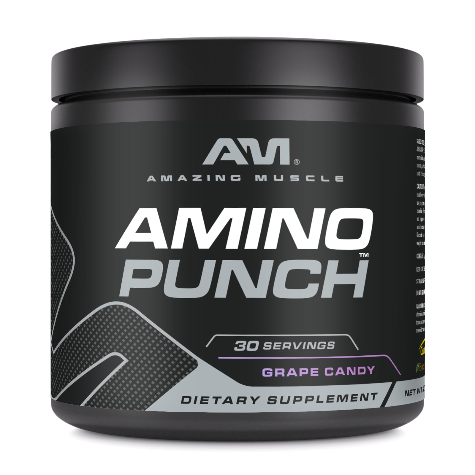 Amazing Muscle Amino Punch Powder 9.25 Grams  | 278 G (9.8 Oz) 30 Servings | Grape Candy Flavor | Post-Workout Supplement