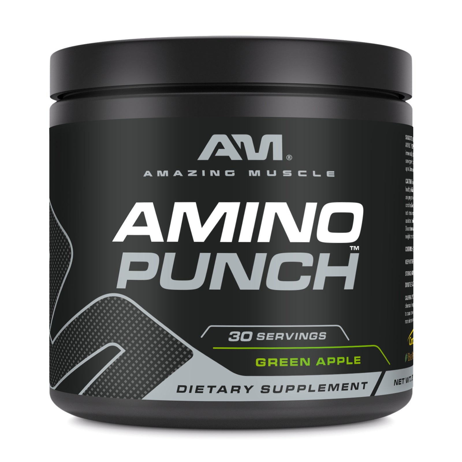 Amazing Muscle Amino Punch Powder 9.25 Grams  | 278 G (9.8 Oz) 30 Servings | Green Apple  Flavor | Post-Workout Supplement