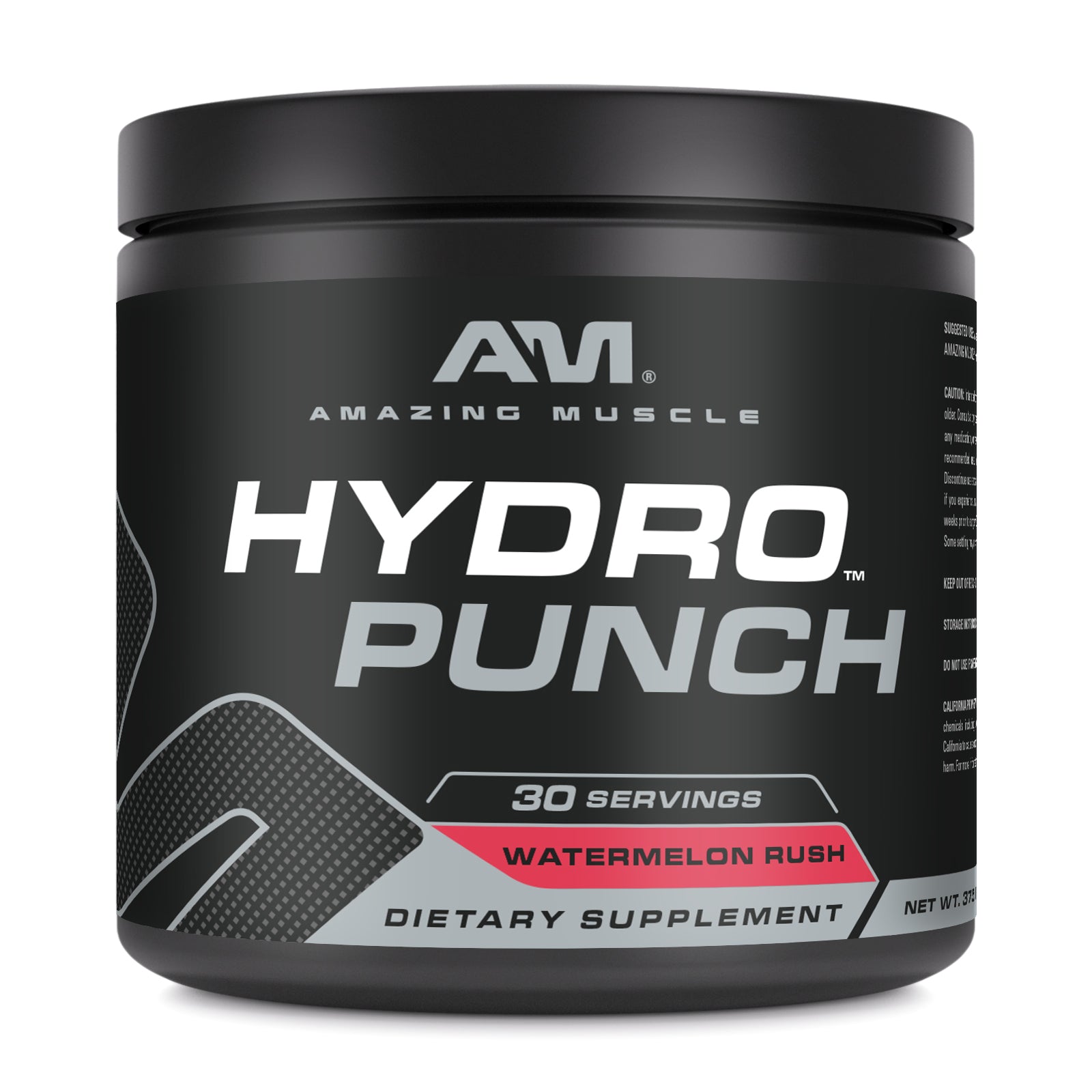 Amazing Muscle Hydro Punch | Hydration + Electrolyte Blend | Pre-Intro & Post Workout Powder Supplement | 30 Servings | Watermelon Rush Flavor