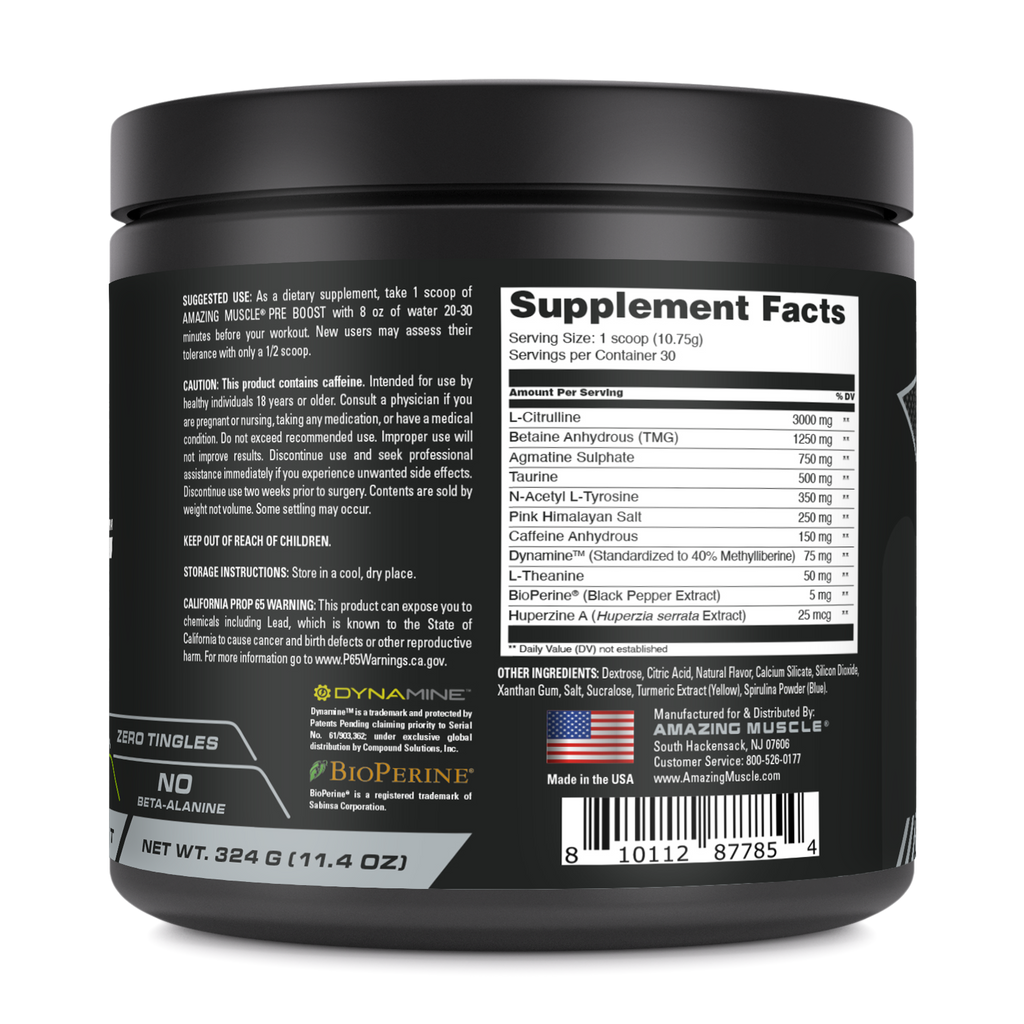 Amazing Muscle PRE BOOST – Amazing Nutrition