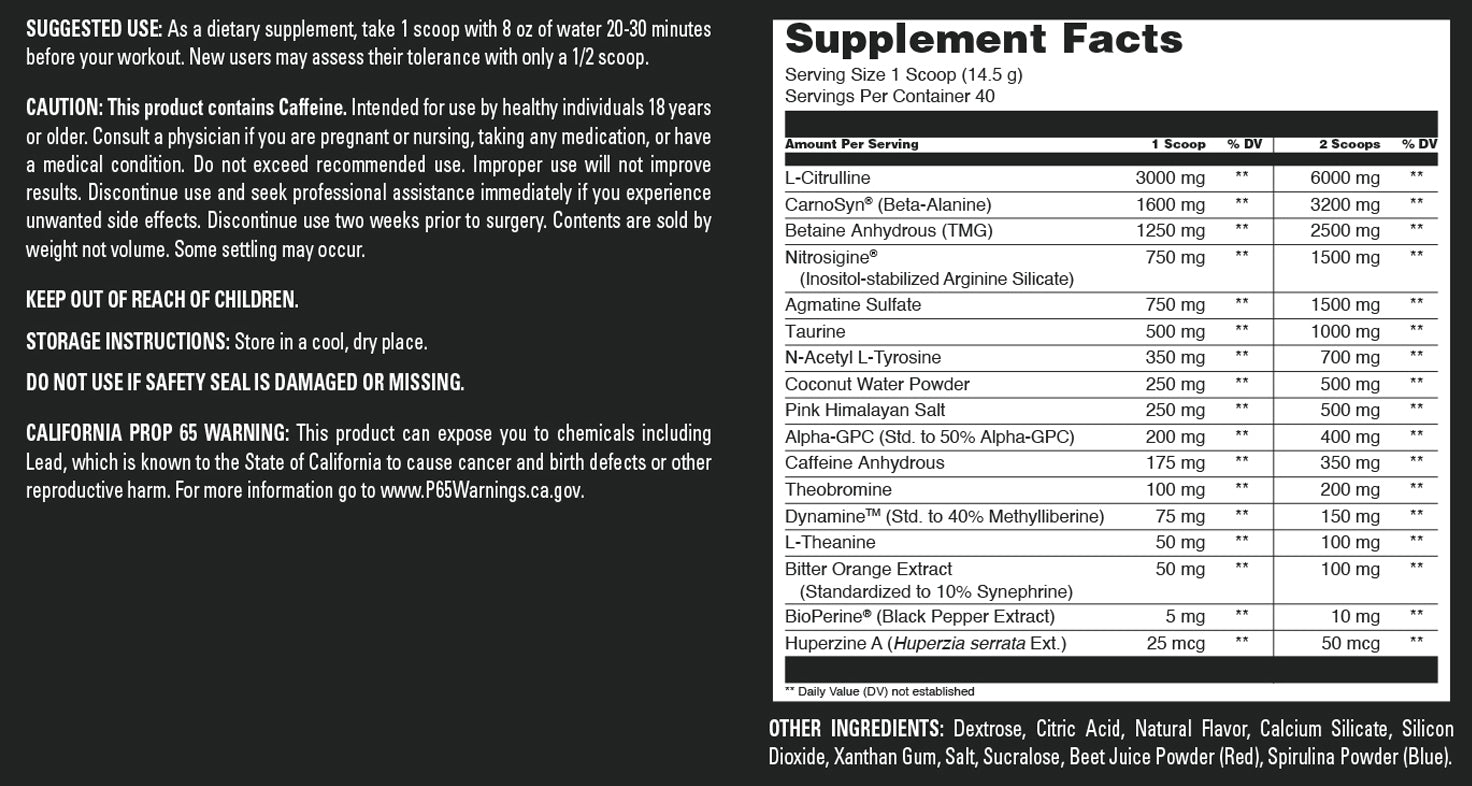 Amazing Muscle Pre Boost Extreme 580 Grams Powder  | Grape Candy Flavor  | 40 Servings | Pre Workout Supplement |