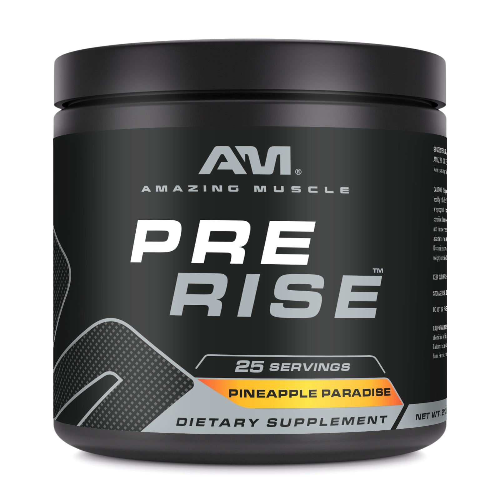 Amazing Muscle Pre Rise | Pre Workout Powder Supplement | 25 Servings (213 G | 7.51 Oz) | Pineapple Paradise Flavor