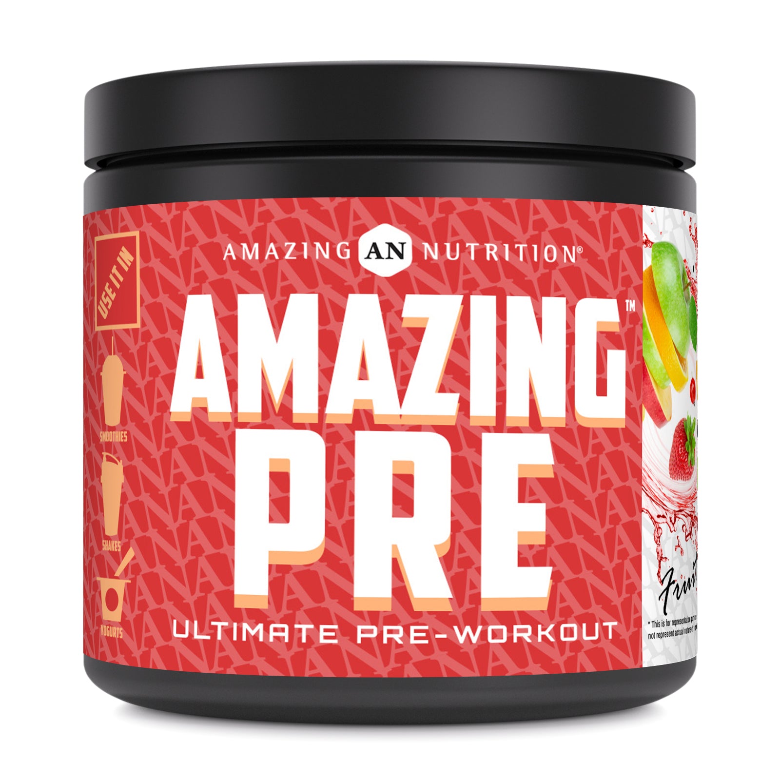 Amazing Nutrition Amazing PRE | Ultimate Pre-Workout | 30 Servings (210 G | 7.4 Oz) | Fruit Punch Flavor