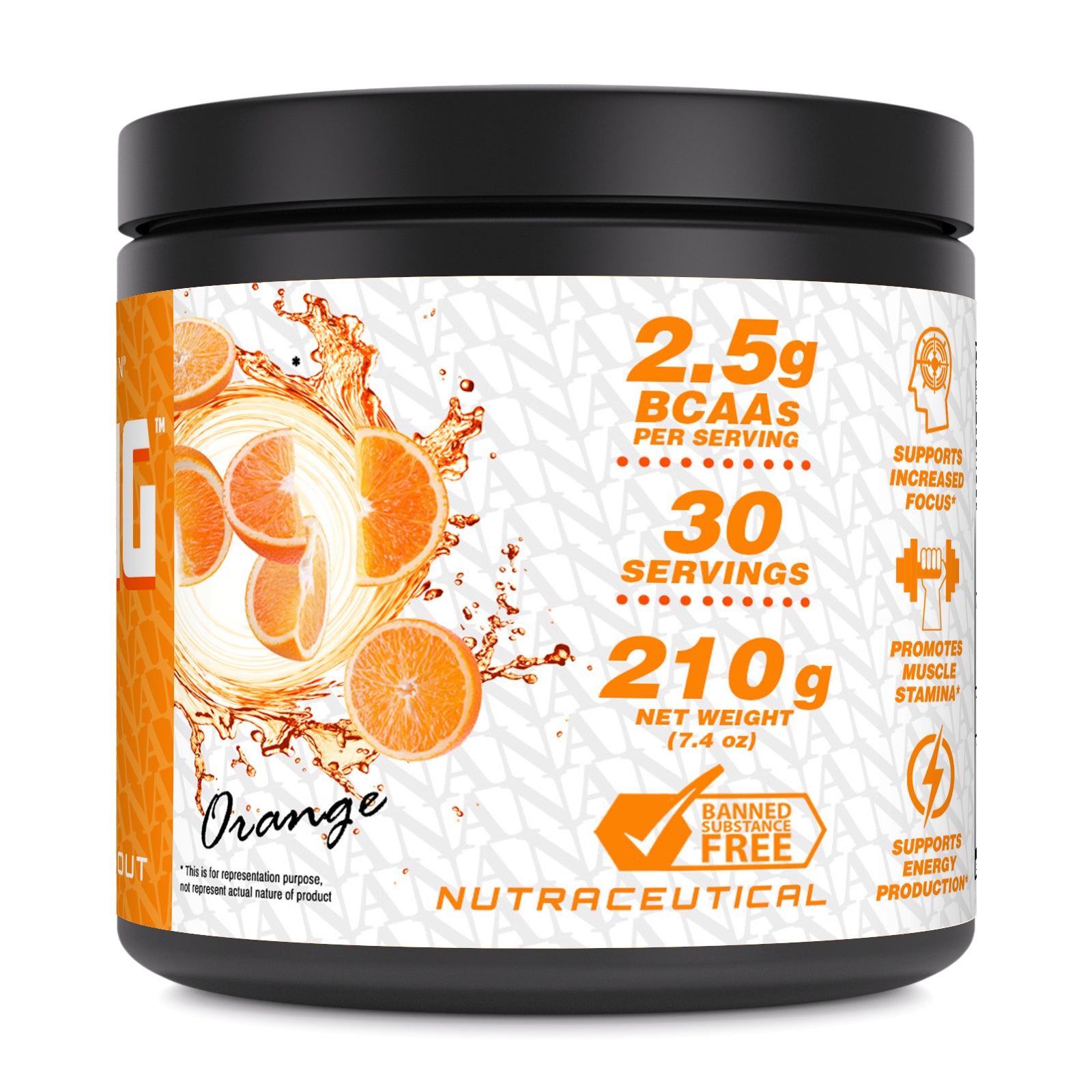Amazing Nutrition Amazing PRE | Ultimate Pre-Workout | 30 Servings (210 G | 7.4 Oz) | Orange Flavor