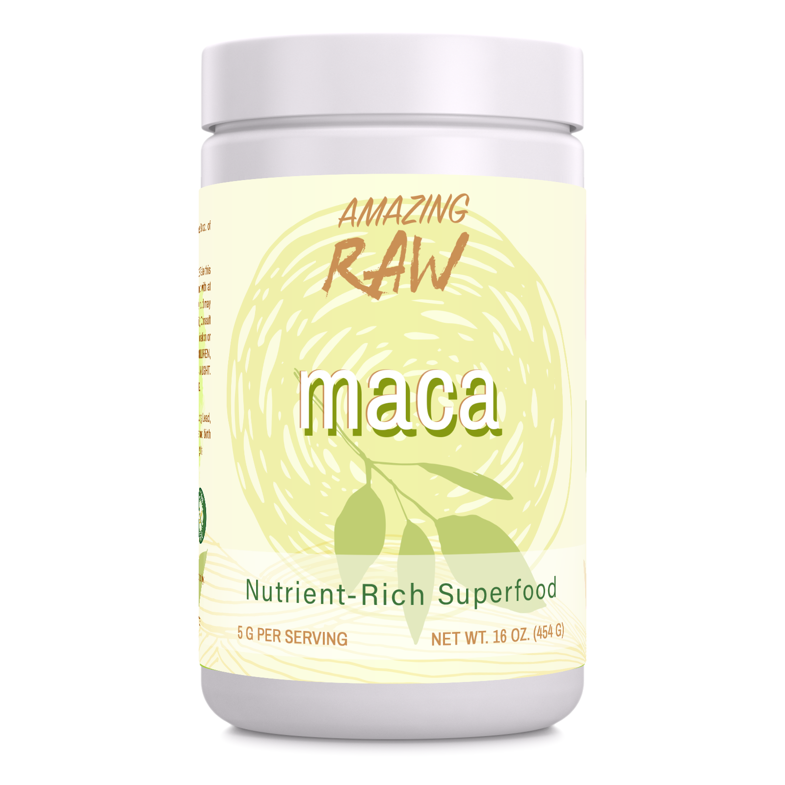 Amazing Raw Maca Powder | 16 Oz | 5 Grams Per Serving | 90 Servings