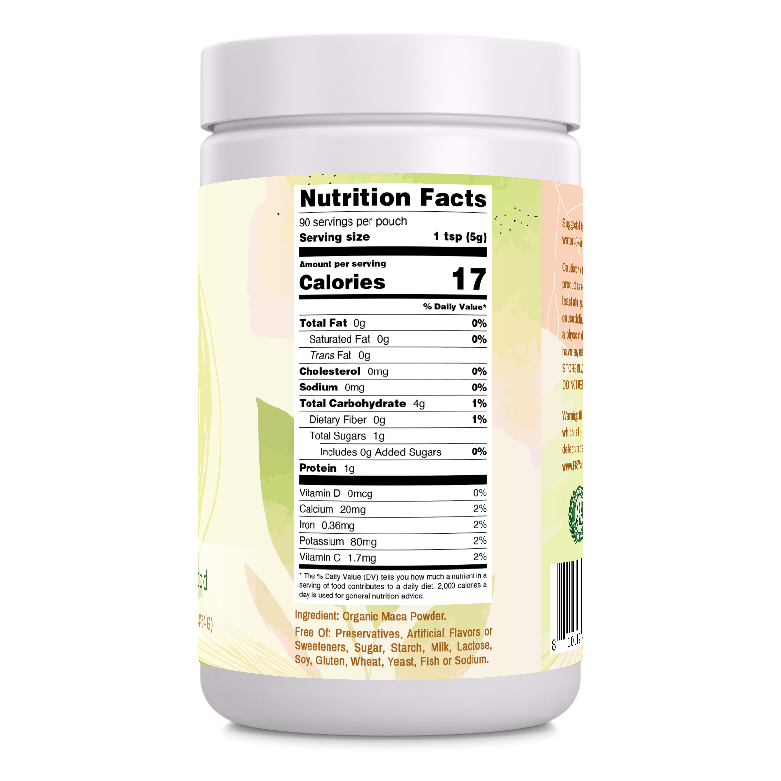 Amazing Raw Maca Powder | 16 Oz | 5 Grams Per Serving | 90 Servings