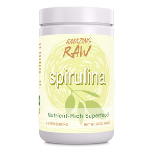 Amazing Raw Spirulina Powder | 16 Oz | 5 Grams Per Serving | 91 Servings