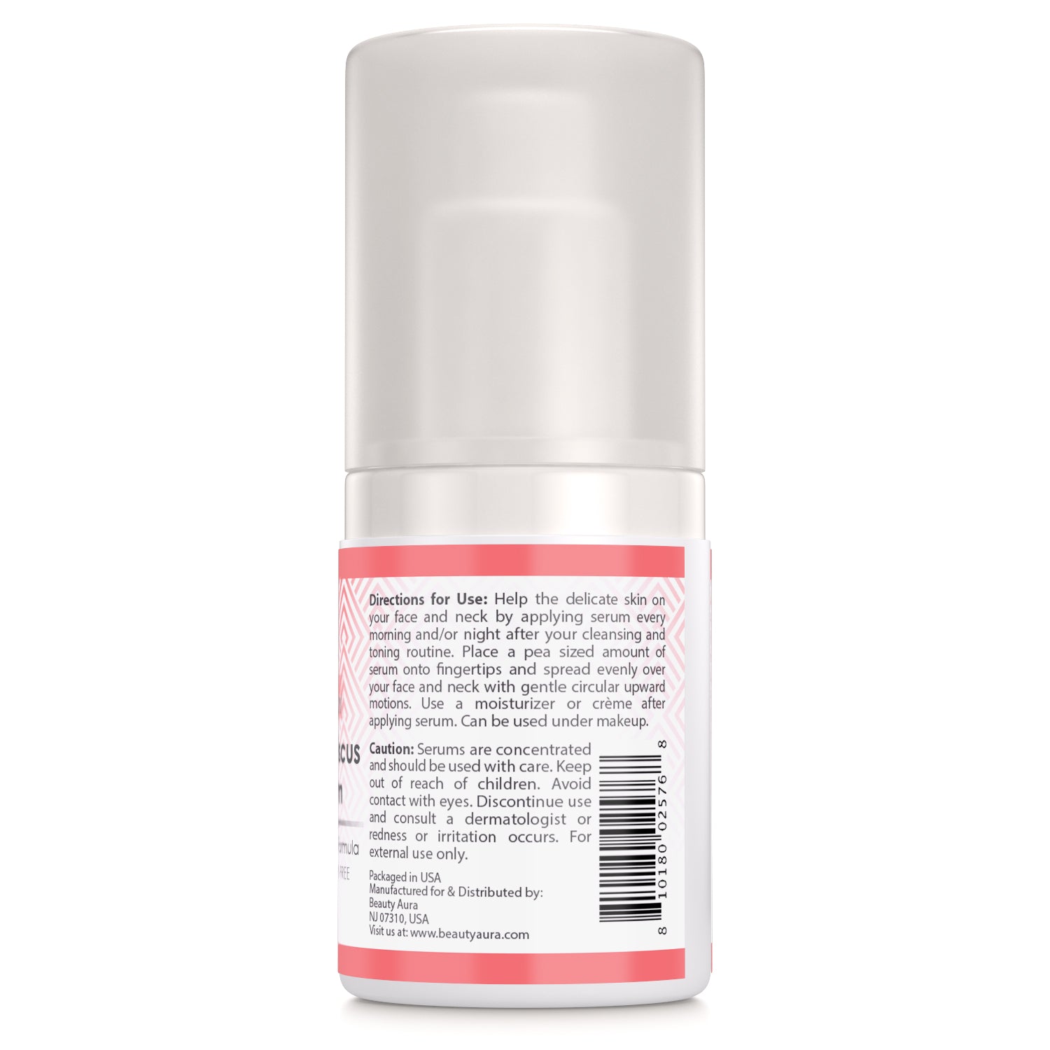 Beauty Aura Rosehips & Hibiscus Facial Serum | Divine Collection | 2 Fl.Oz (60ml) | Paraben & Sulfate-Free