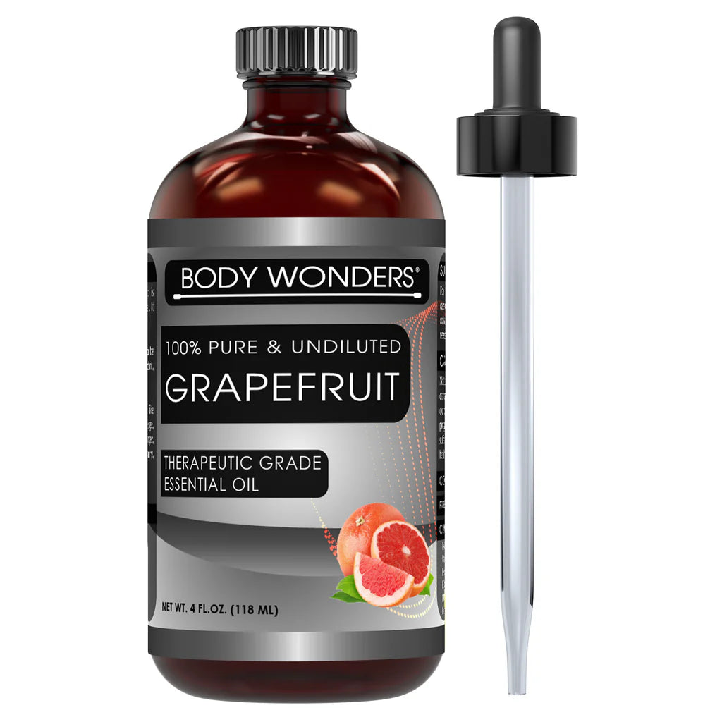 Body Wonders Grapefruit | Therapeutic Grade Essential Oil | 4 Fl. Oz (118 ML)