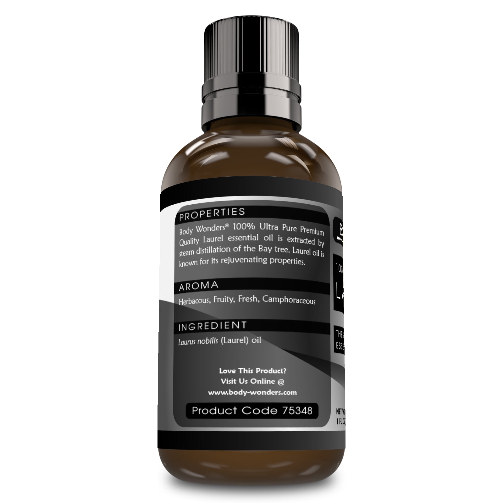 Body Wonders 100% Pure Laurel Essential Oil | 1 Fl.Oz (30 ml) | Therapeutic Grade Oil - Ideal for Aromatherapy