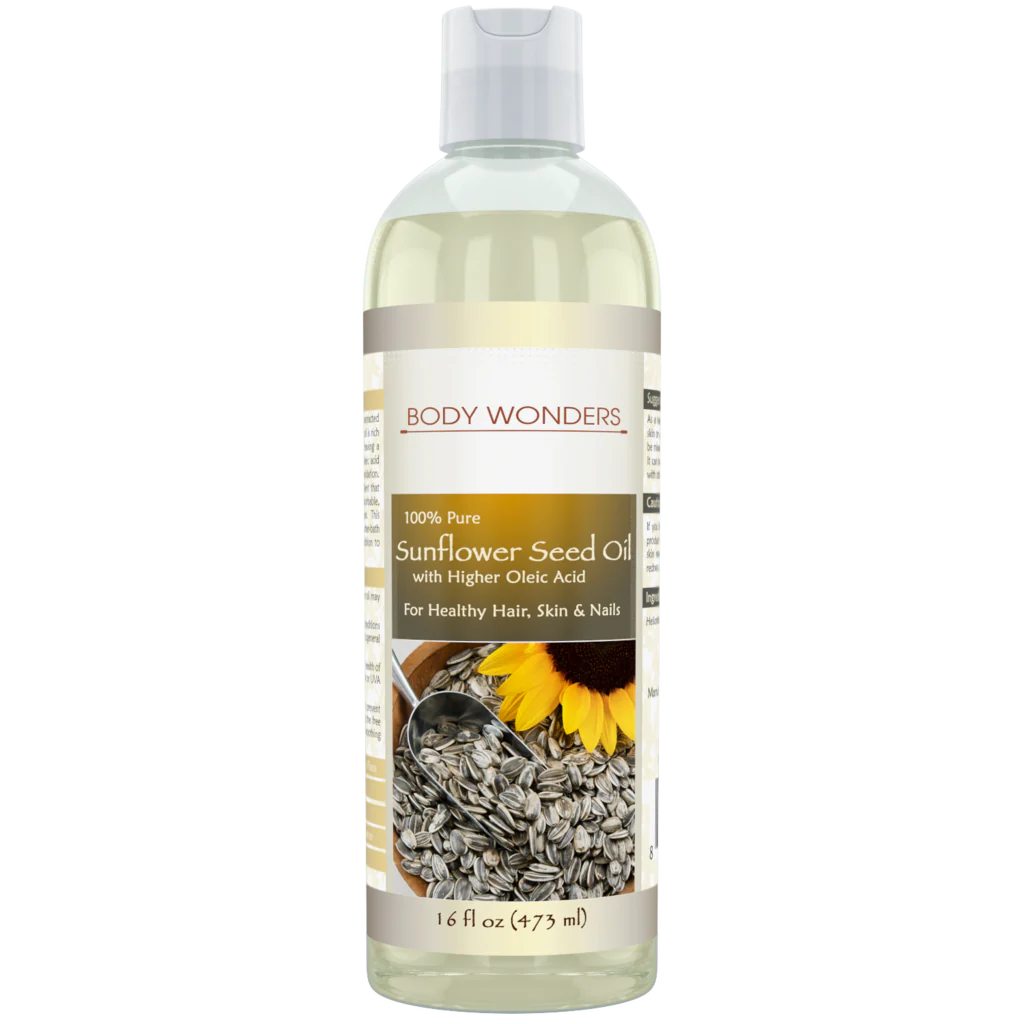 Body Wonders Sunflower Seed Oil | 16 Fl. Oz (473 ml) | 100% Pure