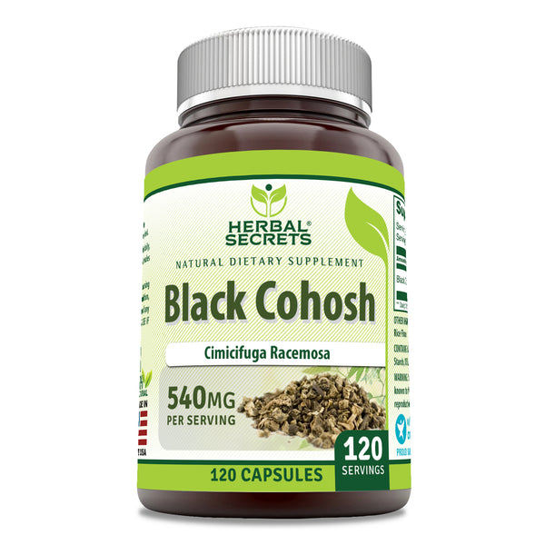 Herbal Secrets Black Cohosh 540 Mg 120 Capsules Amazing Nutrition