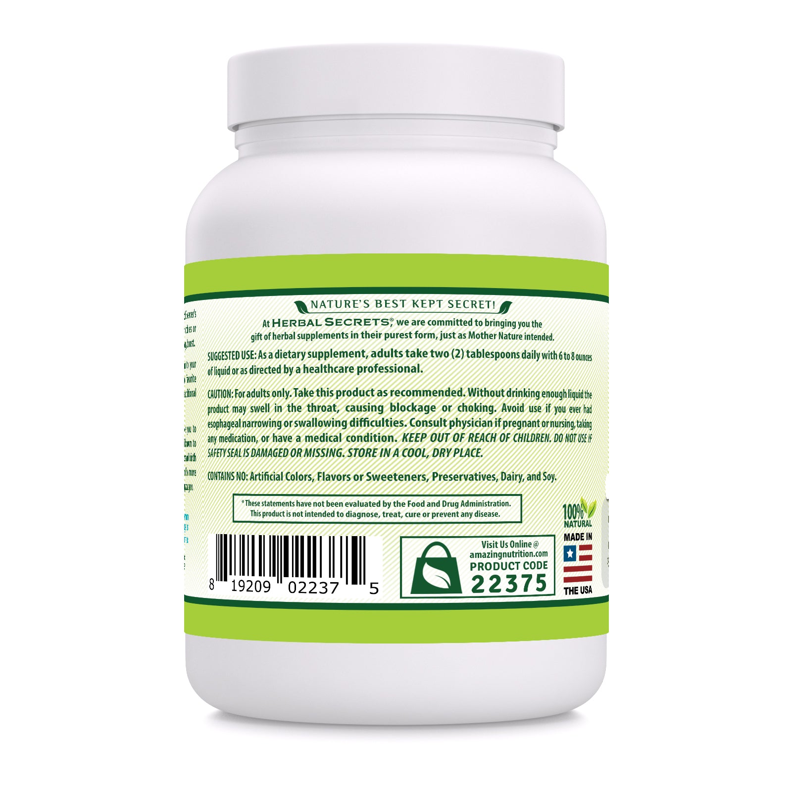 Herbal Secrets Brewer's Yeast 30 Grams Powder | 30 Servings | 2 LB (32 Oz)