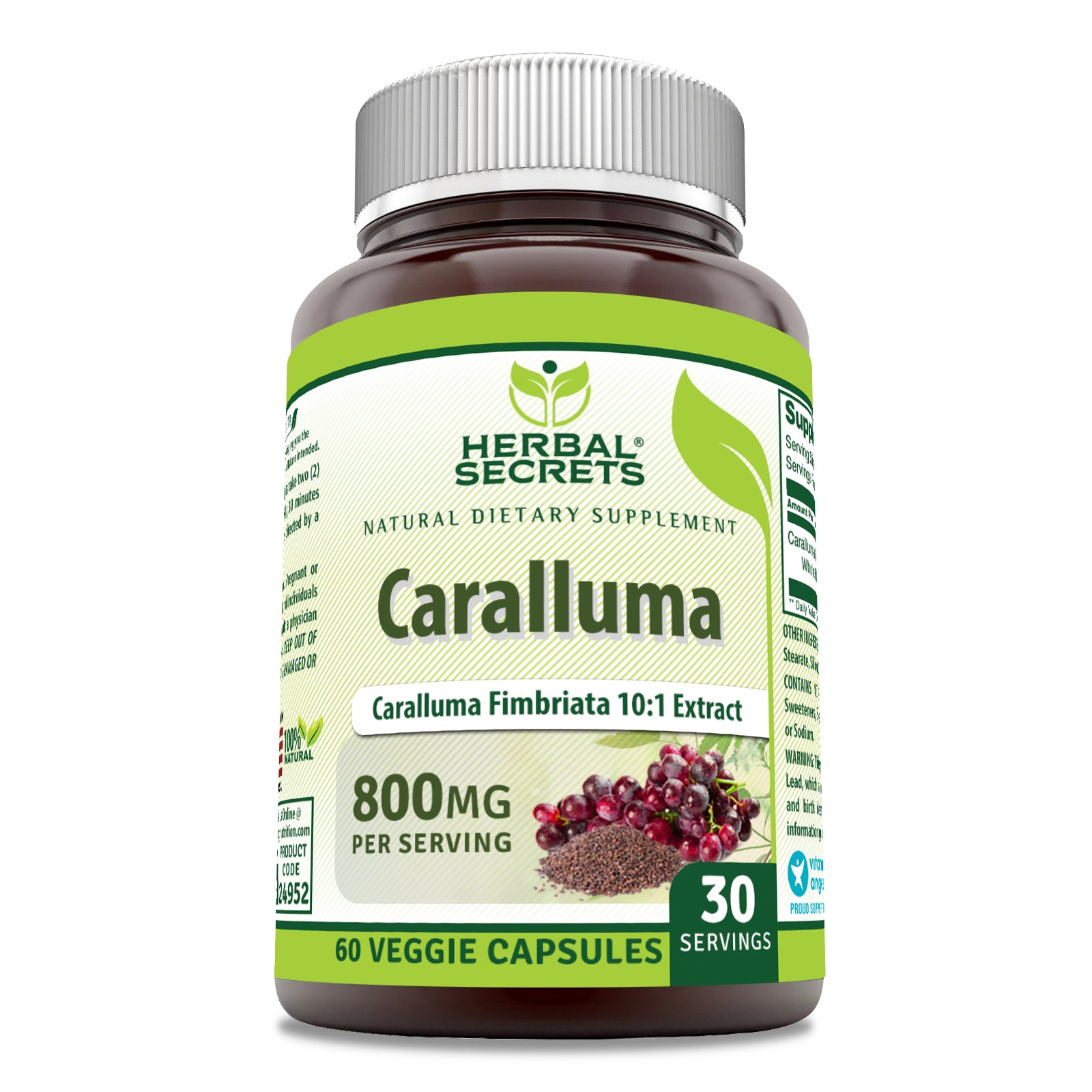 Herbal Secrets Caralluma | 800 Mg | 60 Veggie Capsules