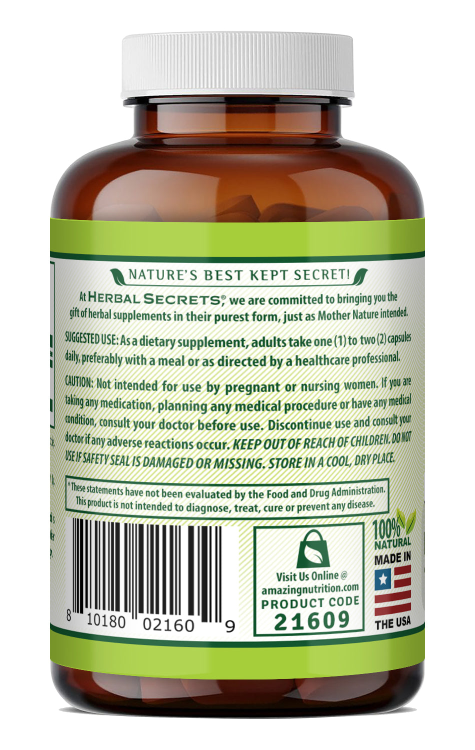 Herbal Secrets Graviola 1300 Mg per Serving | 120 Capsules