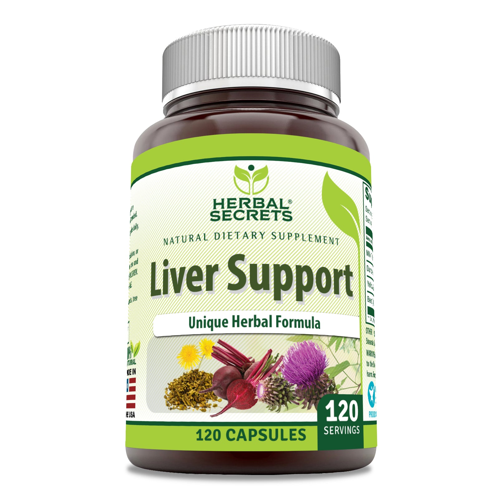 Herbal Secrets Liver Support | 120 Capsules