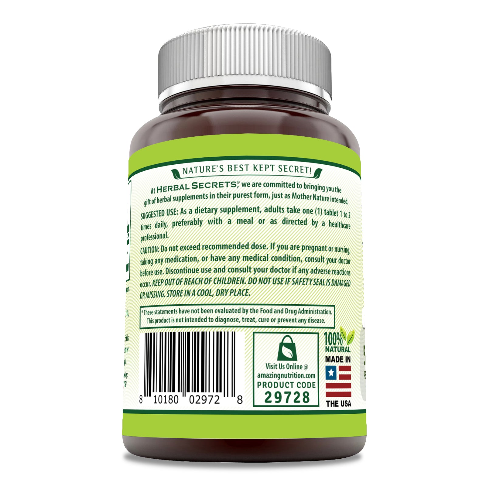 Herbal Secrets Maca | 500 Mg | 120 Tablets