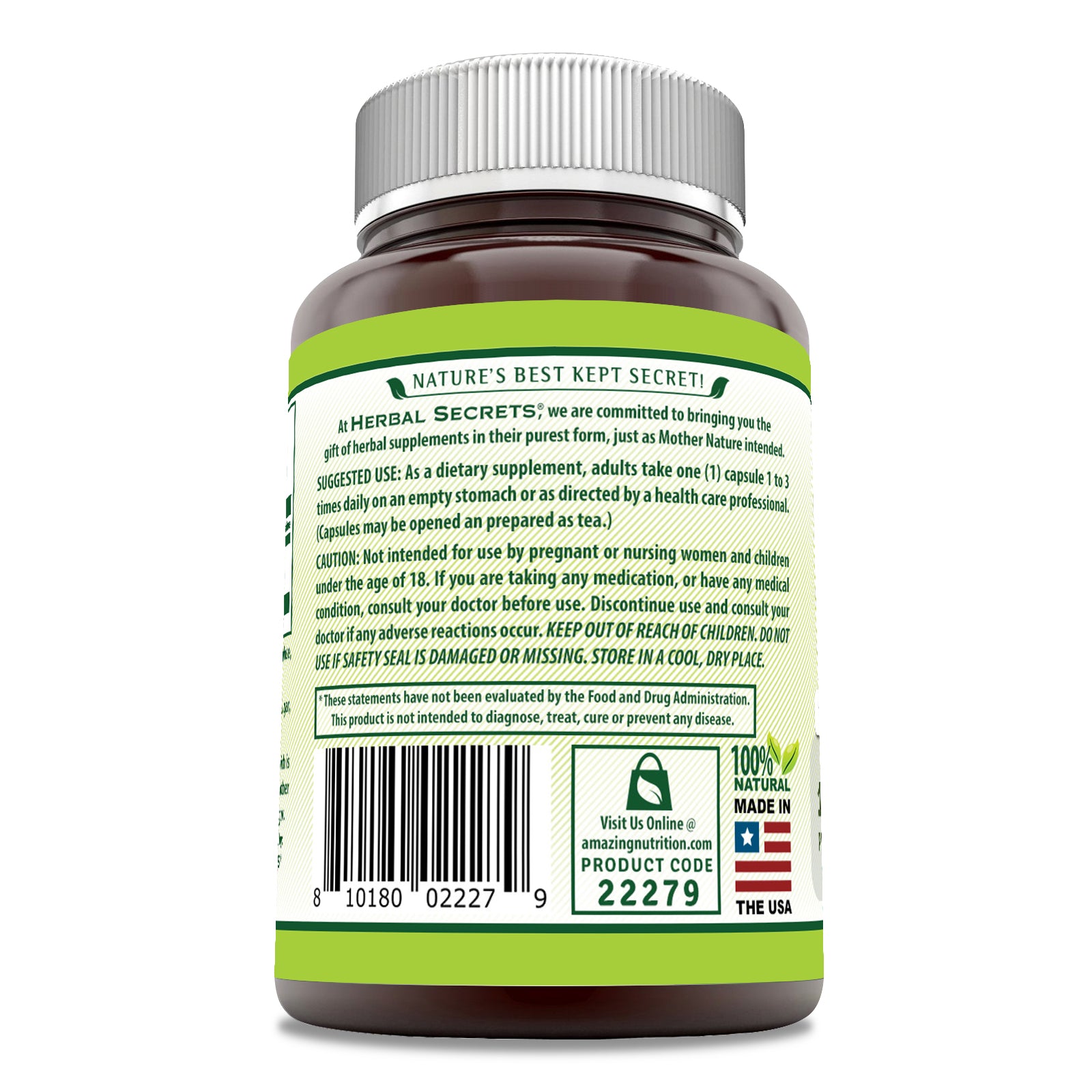 Herbal Secrets Noni | 1200 Mg per Serving | 120 Capsules