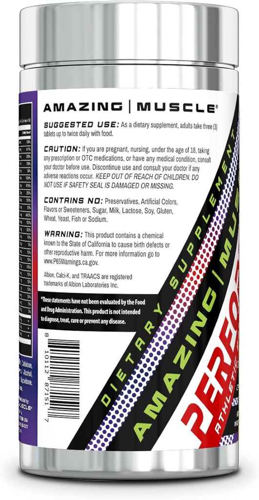 Amazing Muscle Performance Multivitamin | 150 Tablets | 50 Servings ...
