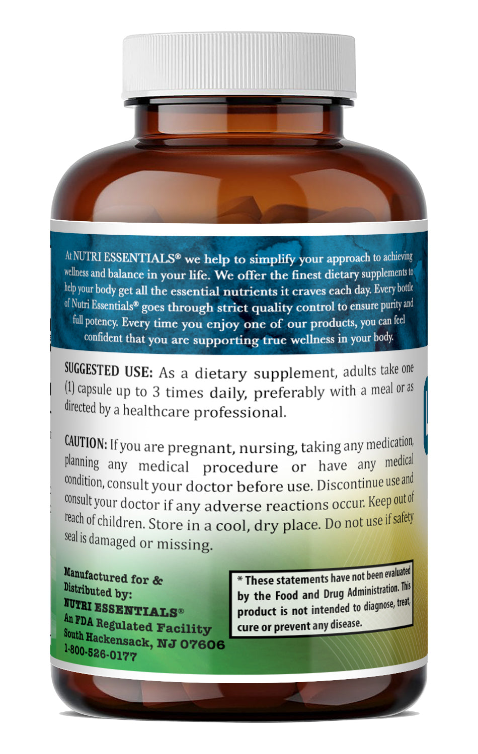 Nutri Essentials L-Arginine 500 Mg Amino Acid Supplement | 120 Capsules