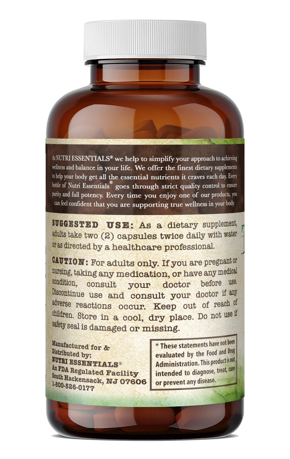 Nutri Essentials Tart Cherry Extract 1000 Mg per Serving | 120 Capsules