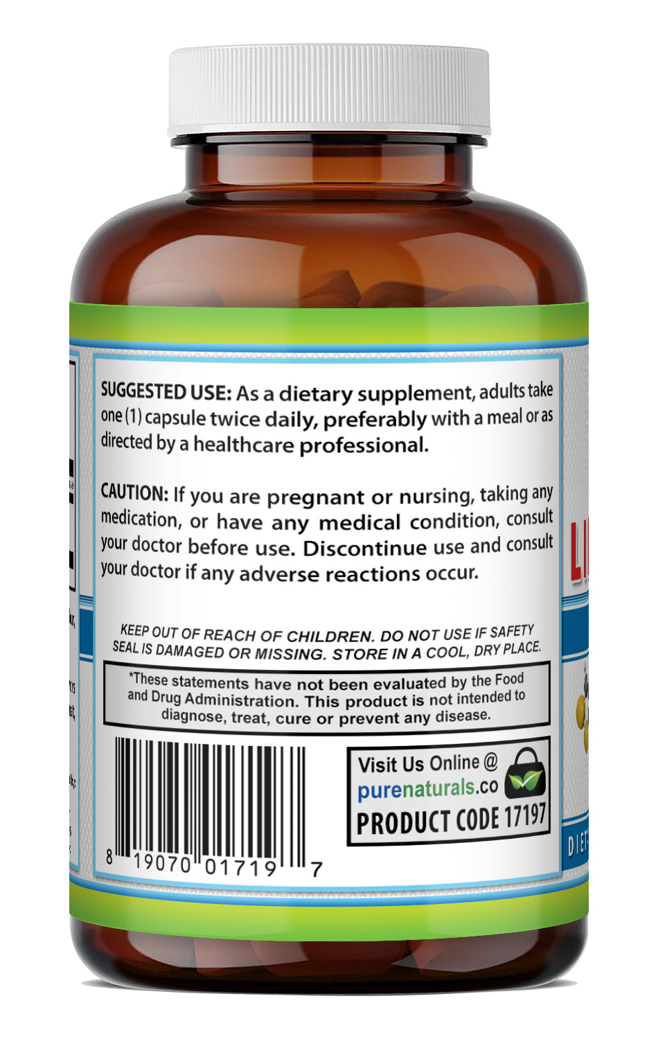Pure Naturals Alpha Lipoic Acid 600 Mg | 240 Capsules
