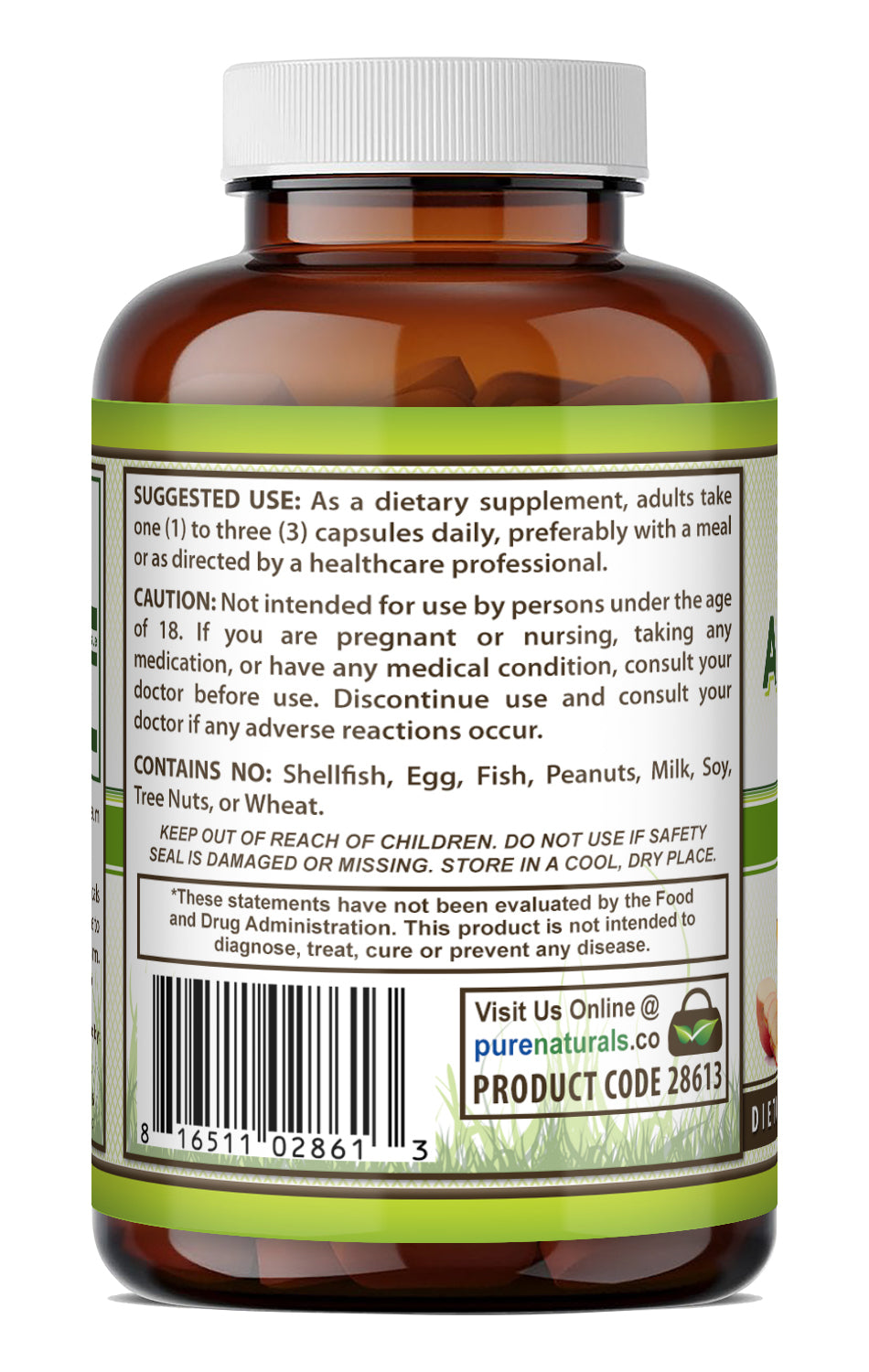 Pure Naturals Apple Cider Vinegar 500 Mg | 250 Capsules