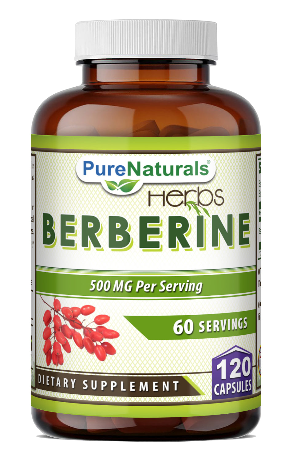 Pure Naturals Berberine 1000 Mg per Serving | 120 Capsules