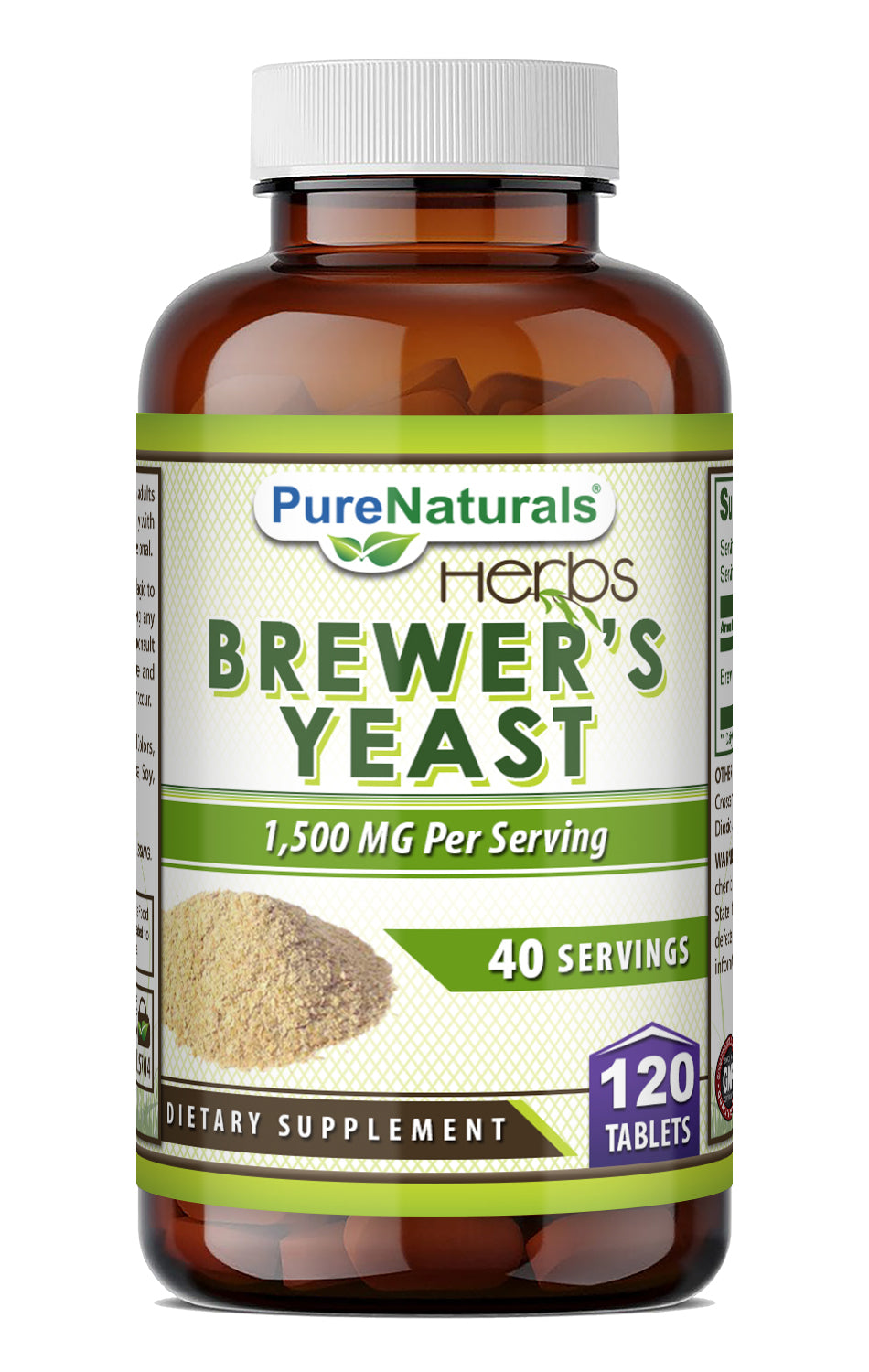 Pure Naturals Brewer's Yeast 1500 Mg per Serving | 120 Tablets