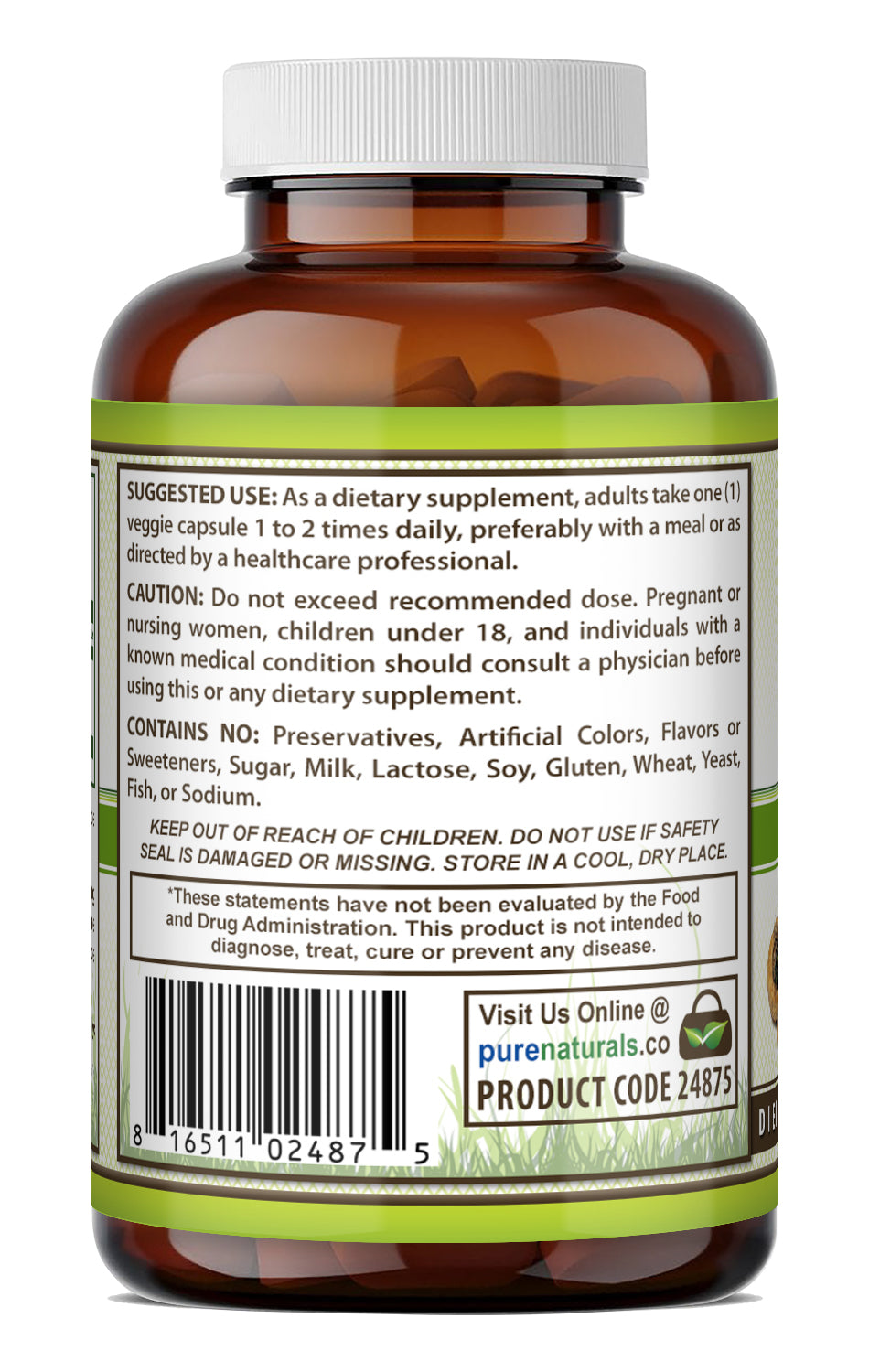 Pure Naturals Organic Maca Root 950 Mg | 120 Veggie Capsules