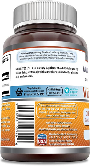 Amazing Formulas Vitamin B6 | 200 Mg | 100 Tablets