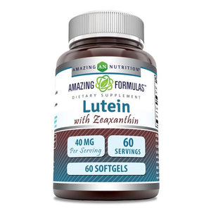 Amazing Formulas Lutein | 40 Mg | with Zeaxanthin | 1600 Mcg| 60 Softgels