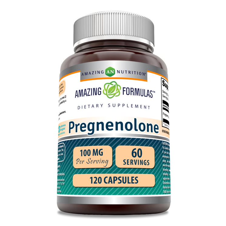 Amazing Formulas Pregnenolone | 100 Milligrams | 120 Capsules