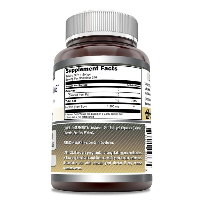 Amazing Formulas Lecithin | 1200 Mg | 240 Softgels