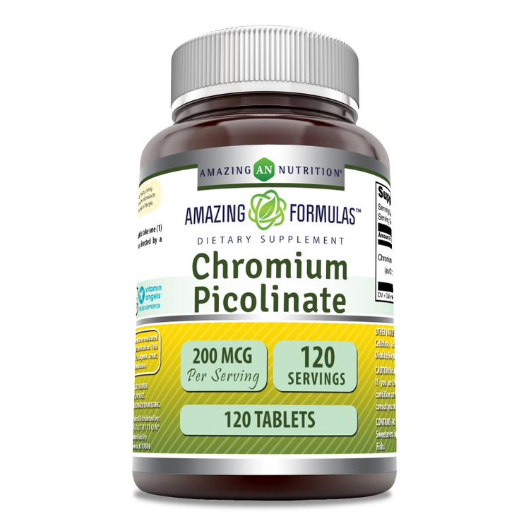 Amazing Formulas Chromium Picolinate | 200 Mcg | 120 Tablets