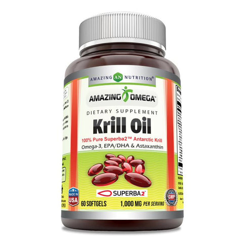 Amazing Omega Superba Krill Oil | 500 Mg | 60 Softgels