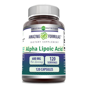 Amazing Formulas Alpha Lipoic Acid | 600 Mg | 120 Capsules
