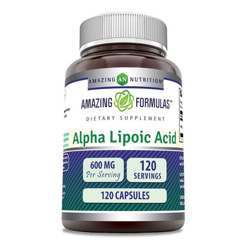 Image of Amazing Formulas Alpha Lipoic Acid | 600 Mg | 120 Capsules
