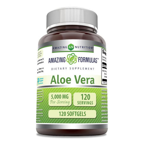 Image of Amazing Formulas Aloe Vera | 5000 Mg | 120 Softgels