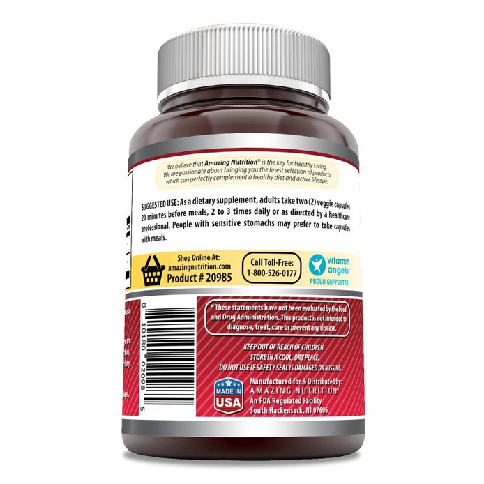 Amazing Formulas Quercetin 800 Mg with Bromelain 165 Mg Per Serving | 120 Veggie capsules