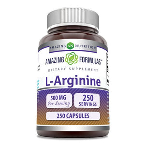Amazing Formulas L-Arginine | 500 Mg |  250 Capsules