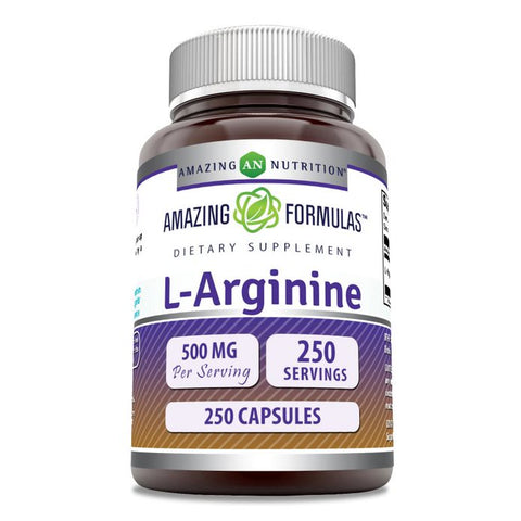 Image of Amazing Formulas L-Arginine | 500 Mg |  250 Capsules