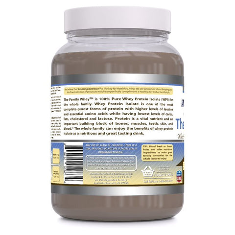 Image of Amazing Formulas The Family Whey Whey Protein | 2 Lbs | Chocolate Flavor
