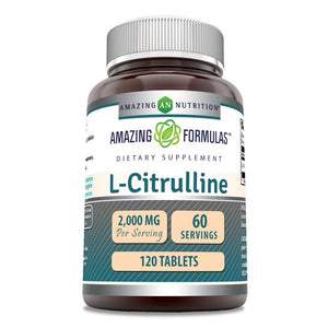 Amazing Formulas L-Citrulline | 2000 Mg Per Serving | 120 Tablets